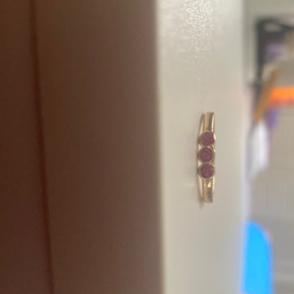 Pink gem ring
